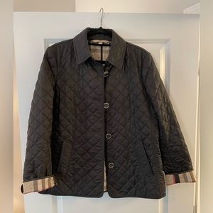 BURBERRY LONDON Classic Quilted Jacket Nova Check Lining